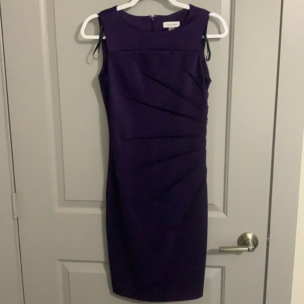 Purple Calvin Klein dress
